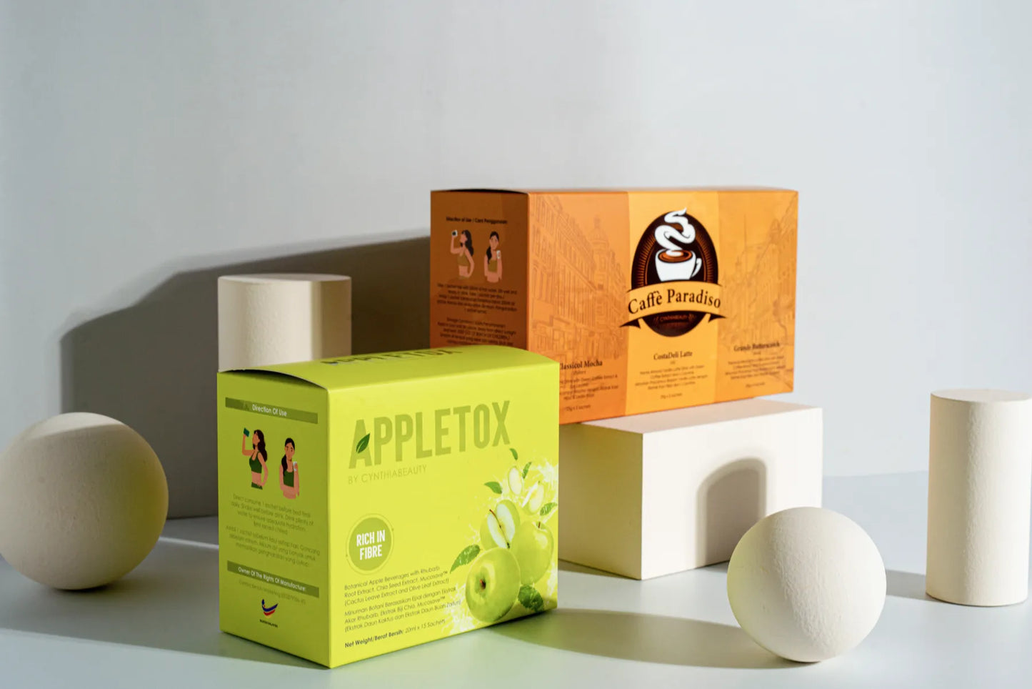 **Trial Pack** Morning = CaffèParadiso (3 pack) & Night = Appletox (3 pack)