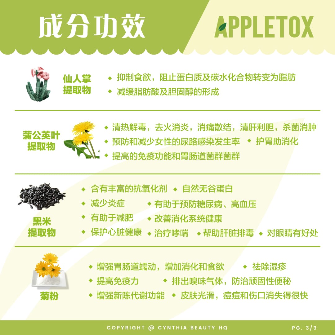 **Complete Package** Appletox + Caffe Paradiso ( 12 boxes = 3 month )