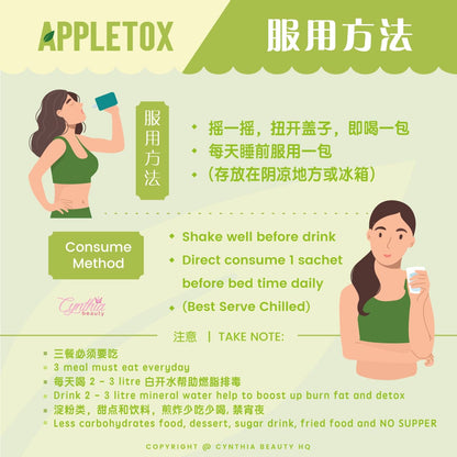 **Complete Package** Appletox + Caffe Paradiso ( 12 boxes = 3 month )